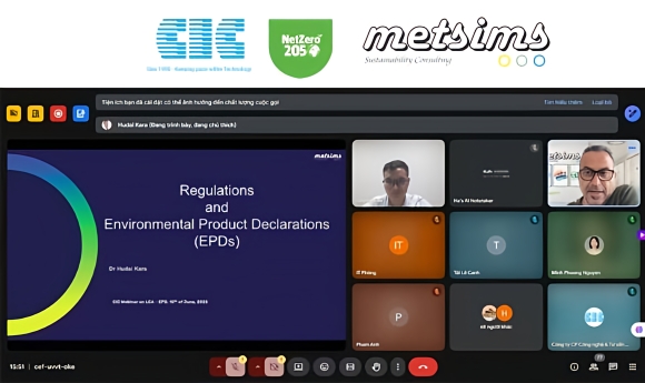 CIC tổ chức thành công webinar: Báo cáo LCA và Chứng nhận EPD: Nền tảng hướng tới sản xuất xanh và phát triển bền vững”