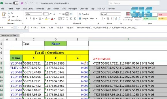 Hướng dẫn tự động rải điểm từ excel vào autocad, nối đường pline & kiểm tra tọa độ địa lý