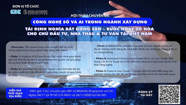 Digital Technology and AI Workshop Redefines Vietnam’s Construction and Real Estate Industry