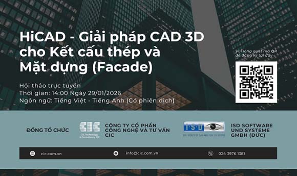 [January 29, 2026] Free Webinar: HiCAD – 3D CAD Solution for Steel Structures and Façade