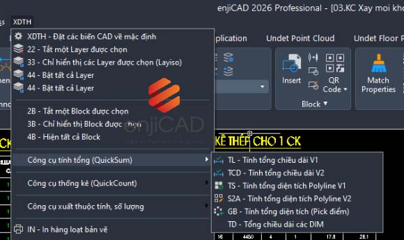Hướng dẫn cài đặt bộ lisp hỗ trợ đo bóc...