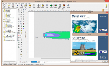 Artm Map.pdf ARTM VIEW - Mô phỏng sự phát tán và lắng đọng của phóng xạ trong khí quyển
