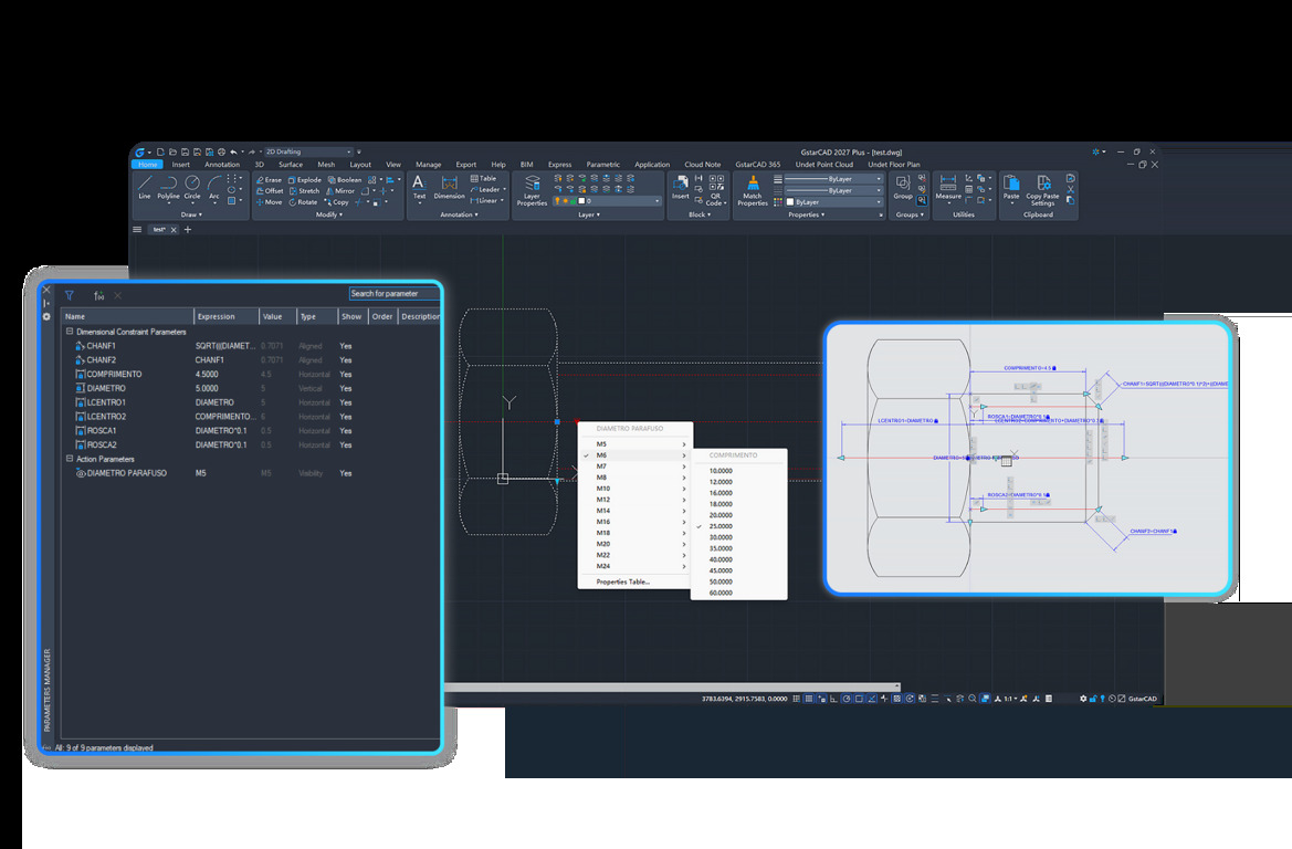 Dynamic Block Parametric Constraints
