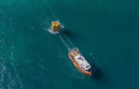 Floating LIDAR Buoy RPS 4.5 được triển khai tại vị trí đo gió